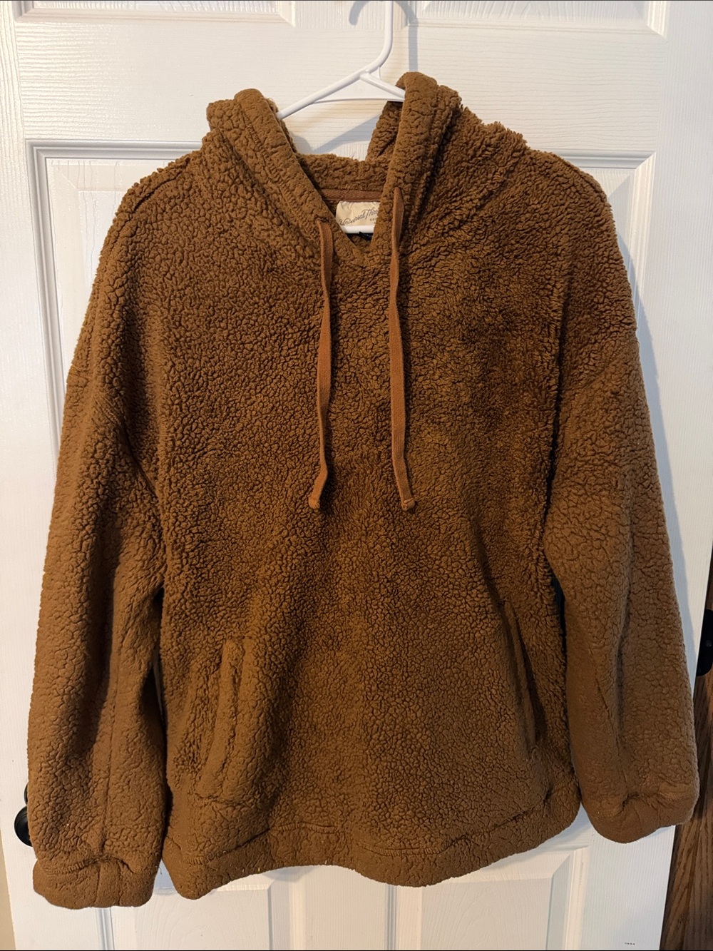 Universal Thread Plush Teddy Hoodie in Warm Brown